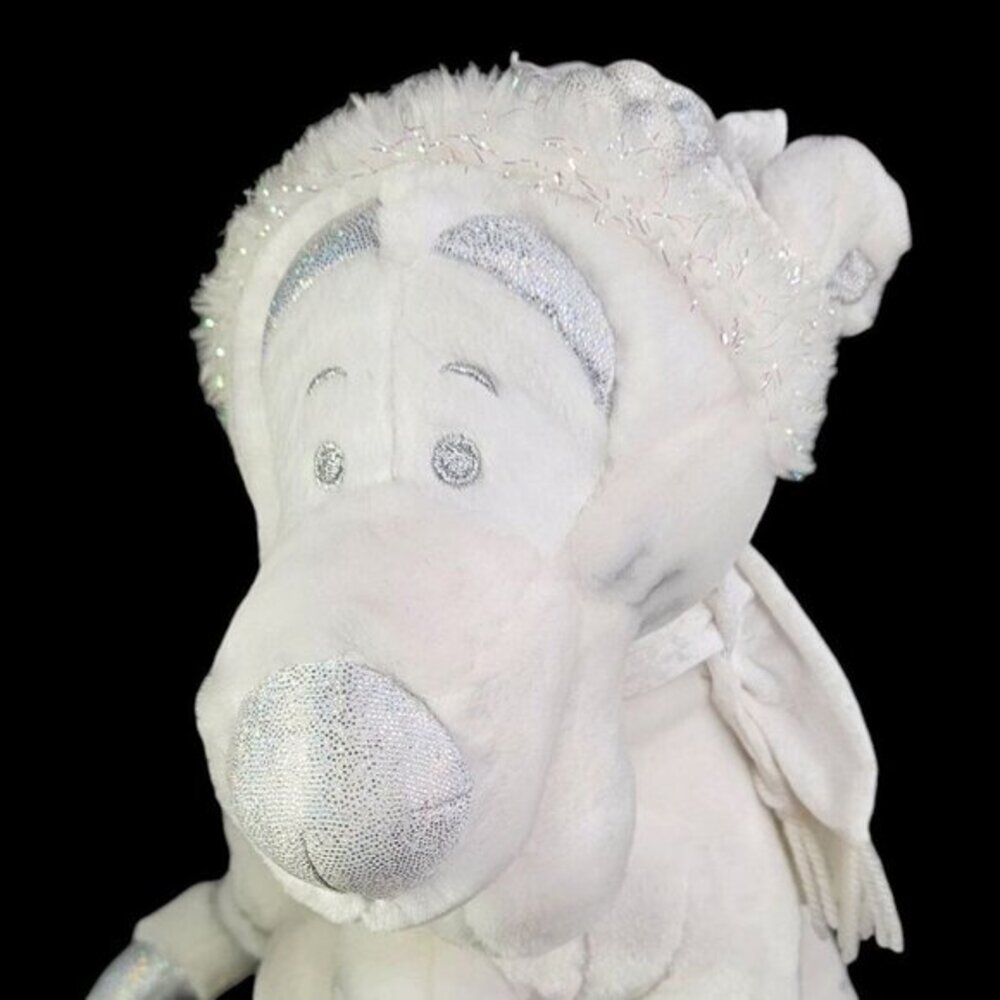 Disney Store Snowflake Tigger Plush Toy White Stuffed‎ Animal Winnie The Pooh